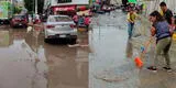 Chiclayo soporta 4 horas de lluvia y calles quedan anegadas y parte del Mercado Modelo se inundó