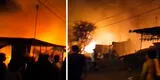 Gigantesco incendio en Piura arrasa con al menos 10 viviendas y deja a varias familias en la calle