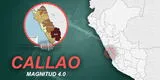 Temblor en Callao hoy, 4 de enero: ¿dónde y de cuánto fue el último sismo?