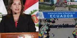 Dina Boluarte convoca de emergencia a Consejo de Ministros por crisis en Ecuador