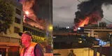 Incendio en Mesa Redonda: fuego se extiende a otros almacenes y consume mercadería