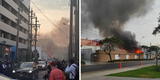 Surco: gigantesco incendio se registró cerca a la clínica San Pablo