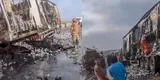 Tragedia en Ica: Revelan impactantes imágenes tras explosión causada por choque de camión de Gloria y furgoneta