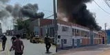 Incendio cerca a la fábrica Winter's, en Cercado de Lima: gigantesco siniestro consume almacén