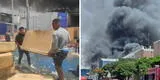 Incendio cerca de Winter's: trabajadores se exponen a recuperar sus productos en medio de las llamas