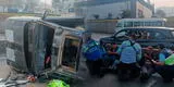 Accidente en la Panamericana Sur: rescatan a cuatro personas tras volcadura de un vehículo cerca al Puente Benavides