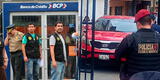 La Molina: agencia BCP es asaltada por 4 delincuentes vestidos con chaleco de la Policía Nacional