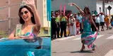 Luciana Fuster baila marinera con tacos y conmueve con gesto a joven con discapacidad