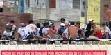 Alianza Lima vs. Alianza Atlético: hinchas se ponen encima de techos de calamina y partido sufre retraso