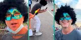 Christian Meier disfruta a lo máximo los carnavales de Cajamarca: niños terminaron mojándolo