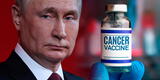 Rusia a punto de crear una vacuna contra el cáncer, anunció el presidente Vladímir Putin