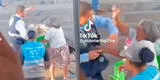 Indignante: Fiscalizador de San Borja tira al piso dulces que abuelita vendía ambulatoriamente