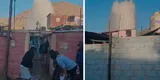 Terror en Arequipa: explota tubería matriz de agua potable y deja más de 20 casas inundadas