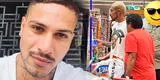 Paolo Guerrero es captado por 'ratuja' haciendo compras en supermercado de Trujillo junto al Coyote Rivera