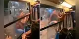 Descubre a su novia saliendo de un hotel con otro y se trepa a bus en MOVIMIENTO para seguirla