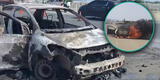 Terror en Nuevo Chimbote: alcalde de La Pampa casi muere tras incendiarse el auto en el que viajaba