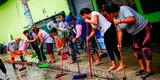 Chorrillos: comerciantes del mercado San Genaro y municipio participaron de jornada de limpieza integral e hidrolavado
