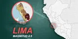 Fuerte sismo remece Lima: ¿Dónde y de qué magnitud fue?