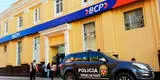 Delincuentes intentaron robar S/132.000 del BCP de Cañete: AQUÍ video de la intervención