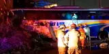 Surco: bus de la empresa Maleño sufre terrible accidente y moviliza a unidades de bomberos