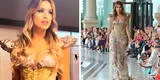 Millet Figueroa deslumbró con lujoso vestido en su debut como modelo en el Argentina Fashion Week 2024
