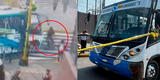 Surco: video capta preciso instante en que ciclista es arrollado por bus en Óvalo Higuereta