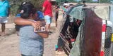 Lambayeque: miniván con pasajeros a bordo se despista en terrible accidente y hay 1 muerto
