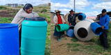 ¡Sin agua en Semana Santa! Comuneros tienen que recoger agua de lluvia para sobrevivir en Juliaca