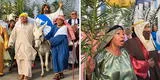 Adultos mayores de VES escenifican pasajes de la vida de Jesús por Semana Santa