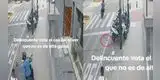¿No le gustó el modelo? Motorizado le quita celular a joven, pero lo tira y pasa lo impensado