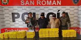 Capturan a dos sujetos trasladando 99 kilos de cocaina hacia Bolivia