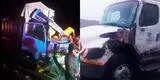 Accidente en Áncash: Dos camiones de carga pesada chocaron brutalmente y dejaron varios heridos