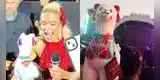Le regalan una llamita peruana a Karol G en pleno concierto y esta agradece: "De Arequipa"