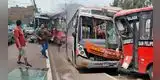 Comas: cámaras captan el triple choque entre bus de El Rápido con alimentador del Metropolitano
