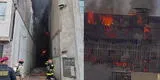 Persona queda atrapada en incendio en jirón Áncash y se comunica desde el último piso pidiendo ayuda