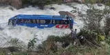 Accidente en Chachapoyas: bus con pasajeros sufre violento accidente y deja 1 fallecido y desaparecidos