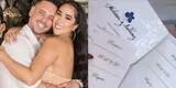 Melissa Paredes muestra invitaciones a su boda con Anthony Aranda: Así lucen
