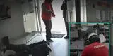 Ladrones vestidos de obreros asaltaron financiera de SMP: video capta a vigilante en el suelo