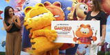 Cine: Garfield entregó alimentos para los gatitos del parque Kennedy