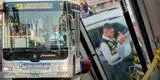 Auto del Estado invade carril exclusivo del Metropolitano e intentan agredir al chofer del bus