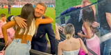 El cariñoso abrazo de Antonela Roccuzzo con David Beckham que puso celoso a Lionel Messi