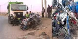 Lurín: camión de basura del Municipio de Surco arrolló un mototaxi y mató al conductor