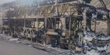 Arequipa: Bus interprovincial se incendia con más de 60 pasajeros en Panamericana Sur