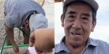 Adulto mayor vende helados en Trujillo y llora porque su esposa falleció hace 12 días: "53 años de casados"
