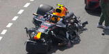 Checo Pérez salva de milagro tras fuerte accidente en F1 de Mónaco: así quedó su auto