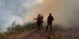 Pasco: Incendio forestal destruye 25 hectáreas de terrenos en cerro Andasco