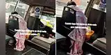 Peruana no soporta el frío de Lima y viaja con su colcha polar en el bus: “En Perú nunca te aburres”