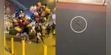 Señoras que venden globos se pelean por espacio en Mall Aventura de SJL: "No te vayas chavo"