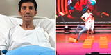 Flaco Granda tuvo que ser operado tras fuerte accidente en programa de Jorge Luna y Ricardo Mendoza