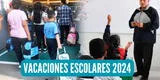 Vacaciones escolares 2024 en Perú: conoce la fecha de inicio para colegios públicos, según Minedu
